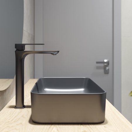 Смеситель для раковины-чаши IDDIS Slide SLIGM01i01 графит матовый