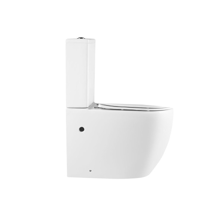 Унитаз напольный безободковый Vincea Evo VT2-34 белый, с сиденьем микролифт