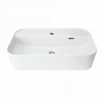 Раковина накладная 60см Sanita Luxe Infinity INF60SLWB01SH белый