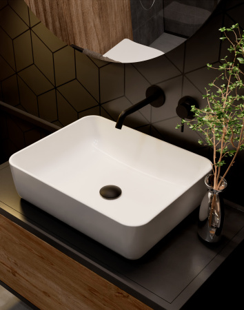 Смеситель для раковины AQUAme Siena AQM6215MB черный матовый