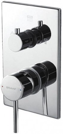 Смеситель для ванны с душем Bravat Arc P69193C-2-ENG хром