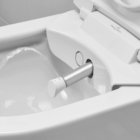 Унитаз-биде подвесной Villeroy & Boch ViClean-I200 V0E200R1 alpin ceramicplus
