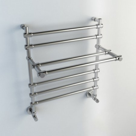 Полотенцесушитель водяной Margaroli Sole 452 4524705CRP 628х535 с полкой, хром