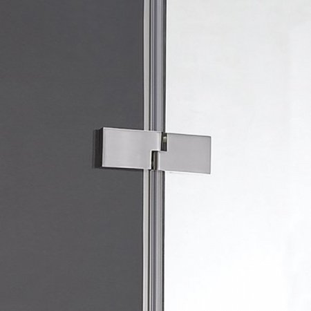 Душевой уголок Cezares Bergamo P-1 100x100 L IV профиль Хром стекло прозрачное