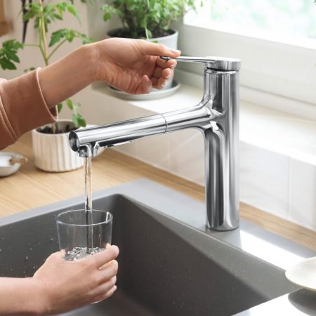 Смеситель для кухни Hansgrohe Zesis M33 74801000 хром