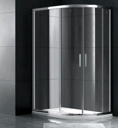 Душевой угол GEMY Victoria 100x80x190 профиль хром, стекло прозрачное