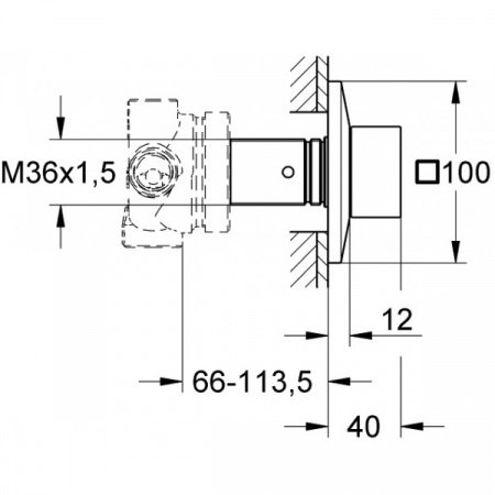 Переключатель для ванны с душем Grohe Allure Brilliant 19798DC0 сталь