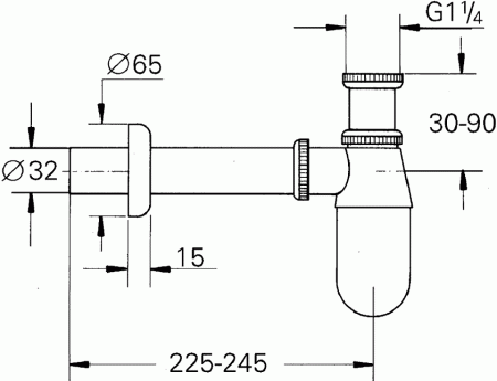 Сифон Grohe 28920000 хром