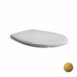 Крышка-сиденье GSI Classic MSO87CN11 белый с микролифтом, петли золото