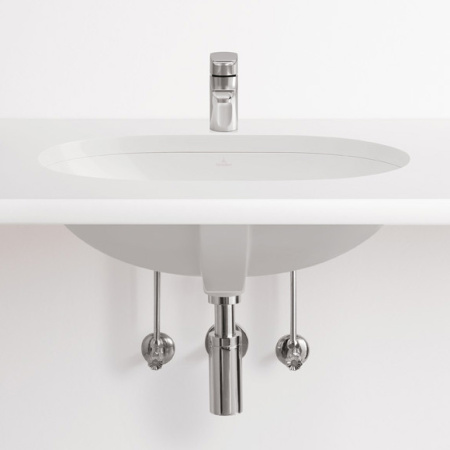 Раковина встраиваемая снизу 53см Villeroy & Boch O'Novo 41625001 alpin