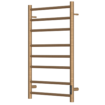 Полотенцесушитель электрический Point PN10858BR П8 500x800 диммер справа, бронза