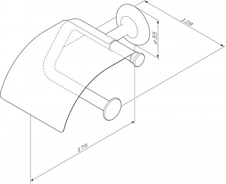 Держатель туалетной бумаги AM PM Like A80341500 Хром