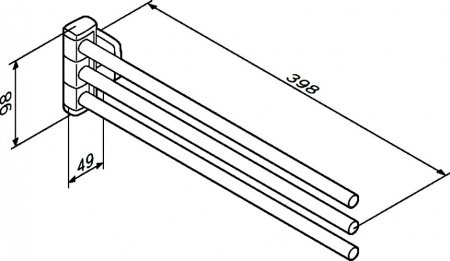 Полотенцесушитель AM PM Gem A9032700 Хром