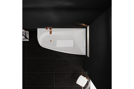 Ванна акриловая правосторонняя Vayer BOOMERANG Гл000010849, 160x90