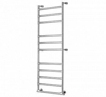 Полотенцесушитель электрический Margaroli Sereno 5744711CRNB 130.5х53см хром