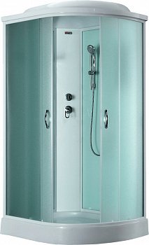 Душевая кабина Timo Eco TE-0702 L P 120x80x215 профиль белый, стекло рифленое