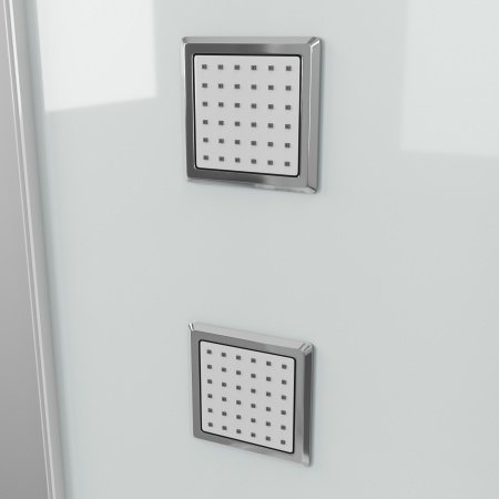 Душевая кабина Grossman GR-121 90x90x225 профиль белый, стекло прозрачное
