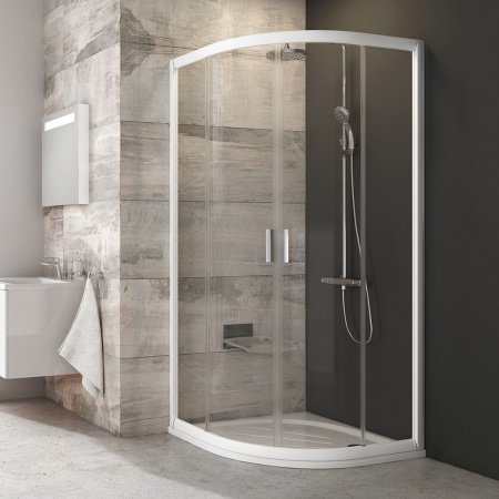 Душевой угол Ravak Blix BLCP4 90x90x190 профиль белый, стекло прозрачное