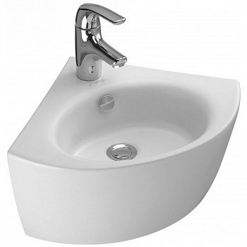 Раковина Jacob Delafon Ove 37 E1566-00 угловая Белая