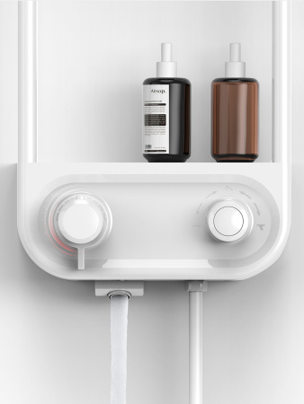 Душевая стойка с термостатом AQUAme AQM8004W белый матовый