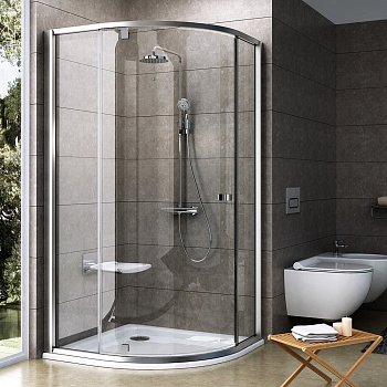 Душевой угол Ravak Pivot PSKK3 90x90x190 профиль сатин, стекло прозрачное