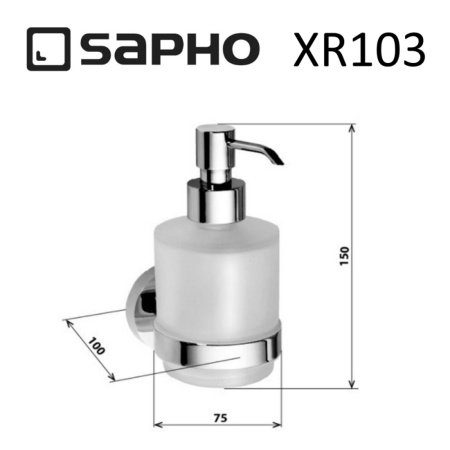 Дозатор Sapho X-ROUND XR103 хром