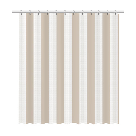 Шторка для ванной Fixsen Vafel, бежевая FX-5020A
