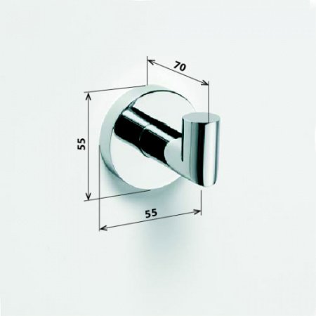 Крючок для полотенец Bemeta Omega 104206022 Глянец