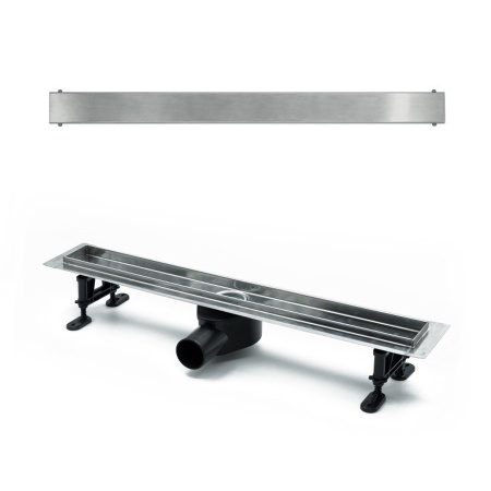 Душевой лоток (двухсторонняя решетка) TIMO Drain Protect DP20800-PG20800, сатин