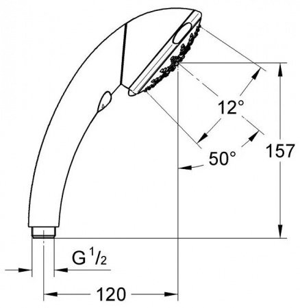 Ручной душ Grohe Movario 28393000 Хром