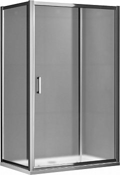 Душевой угол GEMY Victoria 150x90x190 профиль хром, стекло матовое