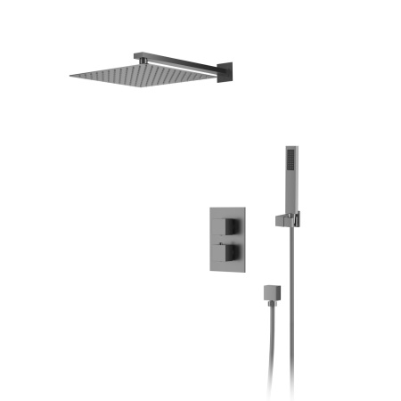 Душевая система встраиваемая с термостатом D&K Bayern.Liszt DA2515706A04, серый графит