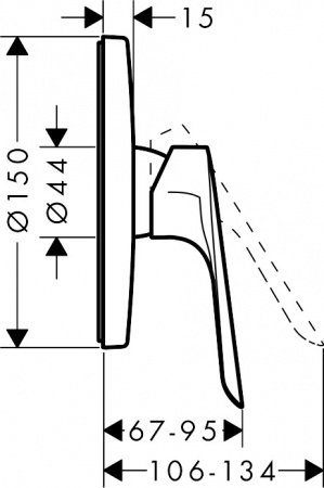 Смеситель для душа Hansgrohe Logis E 71603000 хром