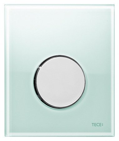Кнопка смыва TECE Loop Urinal 9242653 хром глянцевый/зеленый