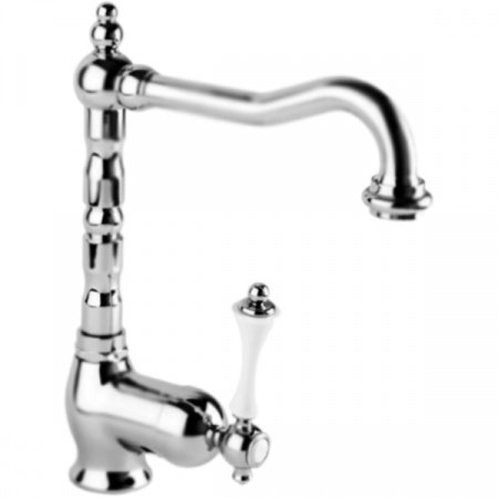 Смеситель для раковины Cezares Margot MARGOT-LSM2-01-Bi Хром/белый