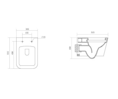 Унитаз подвесной Aquatek Либра AQ0530-00 с сиденьем Soft Close