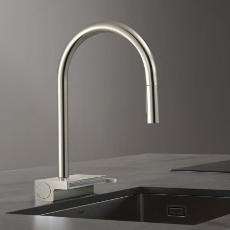 Смеситель для кухни Hansgrohe Aquno Select M81 73831800 нержавеющая сталь