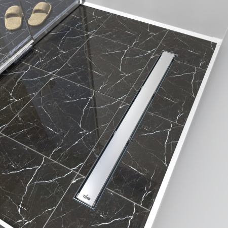 Душевой лоток (двухсторонняя решетка) TIMO Drain Protect DP20600-PG20600, сатин