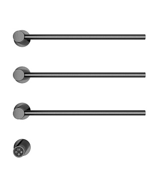 Полотенцесушитель электрический встраиваемый WONZON & WOGHAND HAMBURG, Темный графит (WW-AL313-GM)