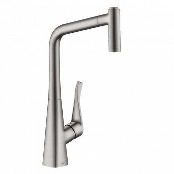 Смеситель для кухни Hansgrohe Metris M71 73801800 нержавеющая сталь