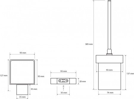 Ершик для унитаза Bemeta Via 135013012 Хром