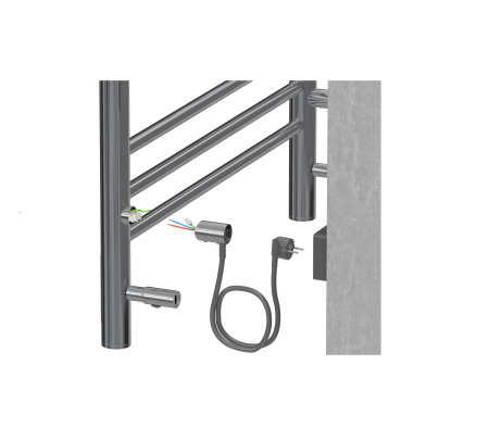 Полотенцесушитель элекрический Aquatek Бетта 90х50 хром