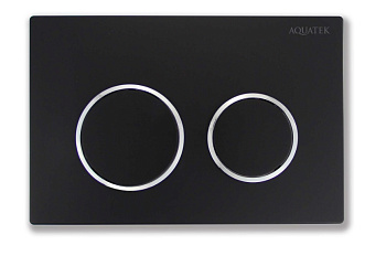 Кнопка смыва Aquatek Small TDI-0000003 черный матовый