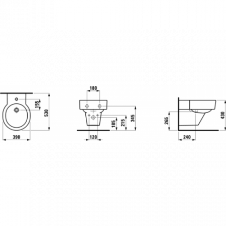 Биде подвесное Laufen Val 8.3028.1.000.302.1