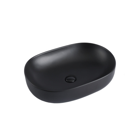 Раковина накладная 60см Vincea VBS-113MB черный матовый