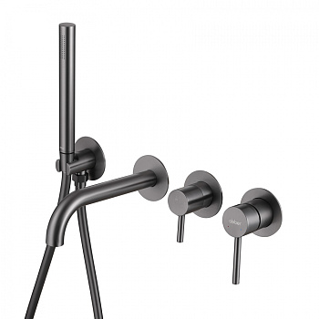 Смеситель ABBER Wasser Kreis AF8130NG для ванны скрытого монтажа, никель