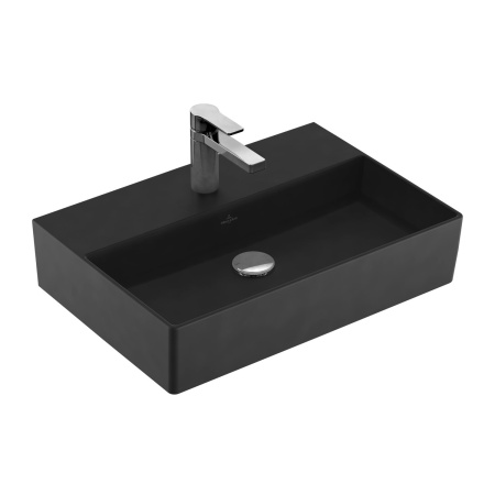 Раковина накладная 60см Villeroy & Boch Memento 2.0 4A226LR7 черный матовый
