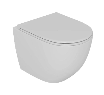 Унитаз подвесной D&K Matrix DT1396516 белый, с сиденьем микролифт
