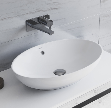 Раковина накладная 62см Point Сатурн PN43901WM белый матовый