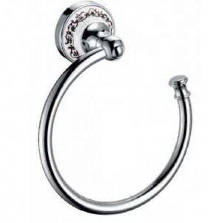Кольцо для полотенец Fixsen Bogema FX-78511 Хром Белый